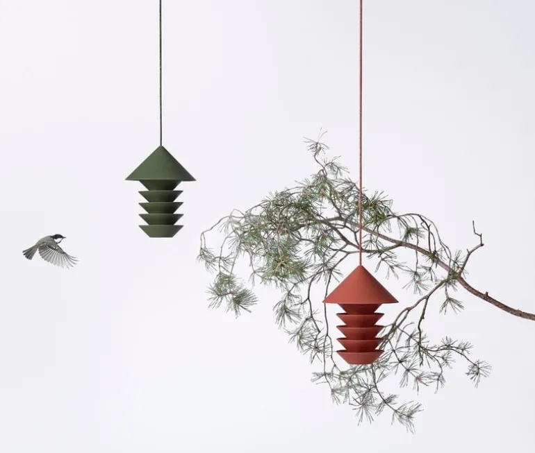 Pidät Bird Silo feeder, terracotta