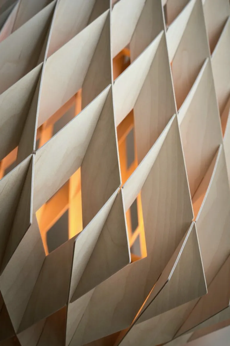 Pilke Lights Pilke Signature 64 pendant, birch