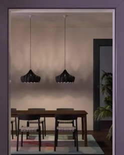 Pilke Lights Pioni pendant, small, black