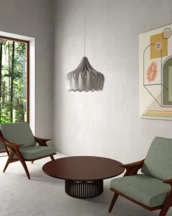 Pilke Lights Pioni pendant, large, white