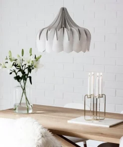 Pilke Lights Pioni pendant, large, white