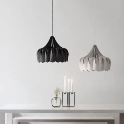 Pilke Lights Pioni pendant, large, white