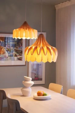 Pilke Lights Pioni pendant, small, birch