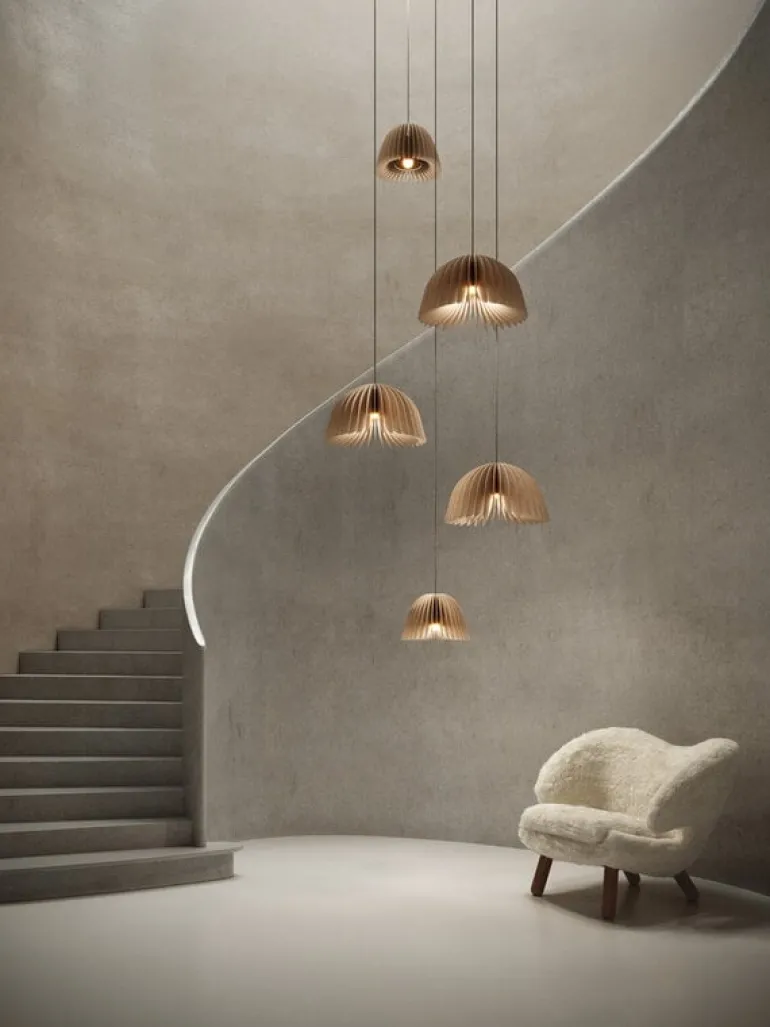 Pilke Lights Verna 50 pendant, birch