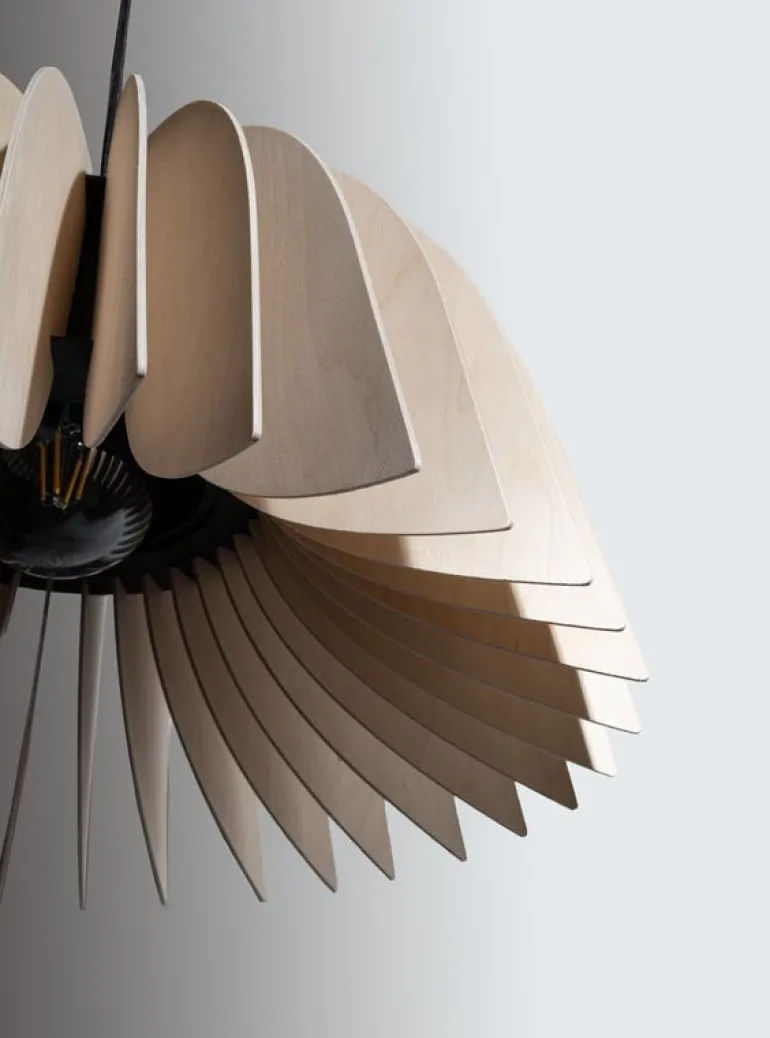 Pilke Lights Verna 50 pendant, birch