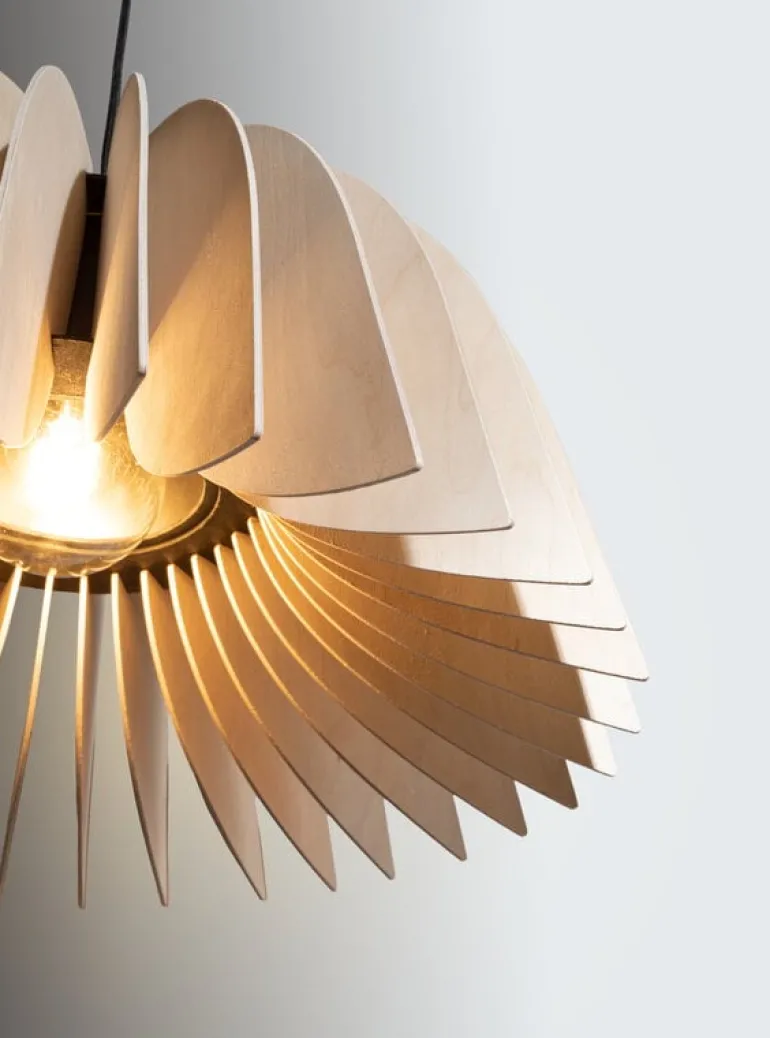 Pilke Lights Verna 50 pendant, birch