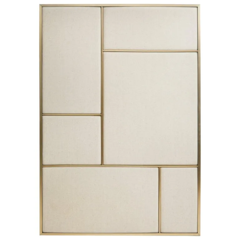 PLEASE WAIT to be SEATED Nouveau Pin board, large, brass - natural canvas