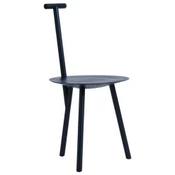 PLEASE WAIT to be SEATED Spade chair, navy blue