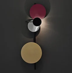 PLEASE WAIT to be SEATED Planet wall lamp, fig purple