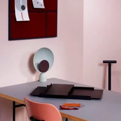 PLEASE WAIT to be SEATED Blooper table lamp, fig purple