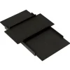 PLEASE WAIT to be SEATED Kanso tray set, black
