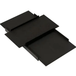 PLEASE WAIT to be SEATED Kanso tray set, black