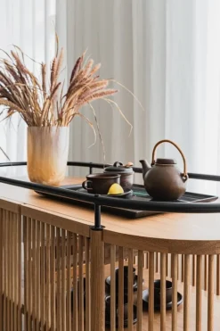 Poiat Bastone drinks trolley, oak