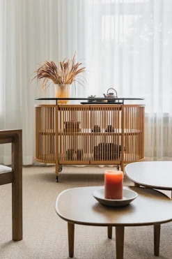 Poiat Bastone drinks trolley, oak