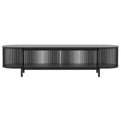 Poiat Bastone low sideboard with doors, black