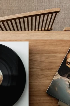 Poiat Bastone low sideboard with doors, oak