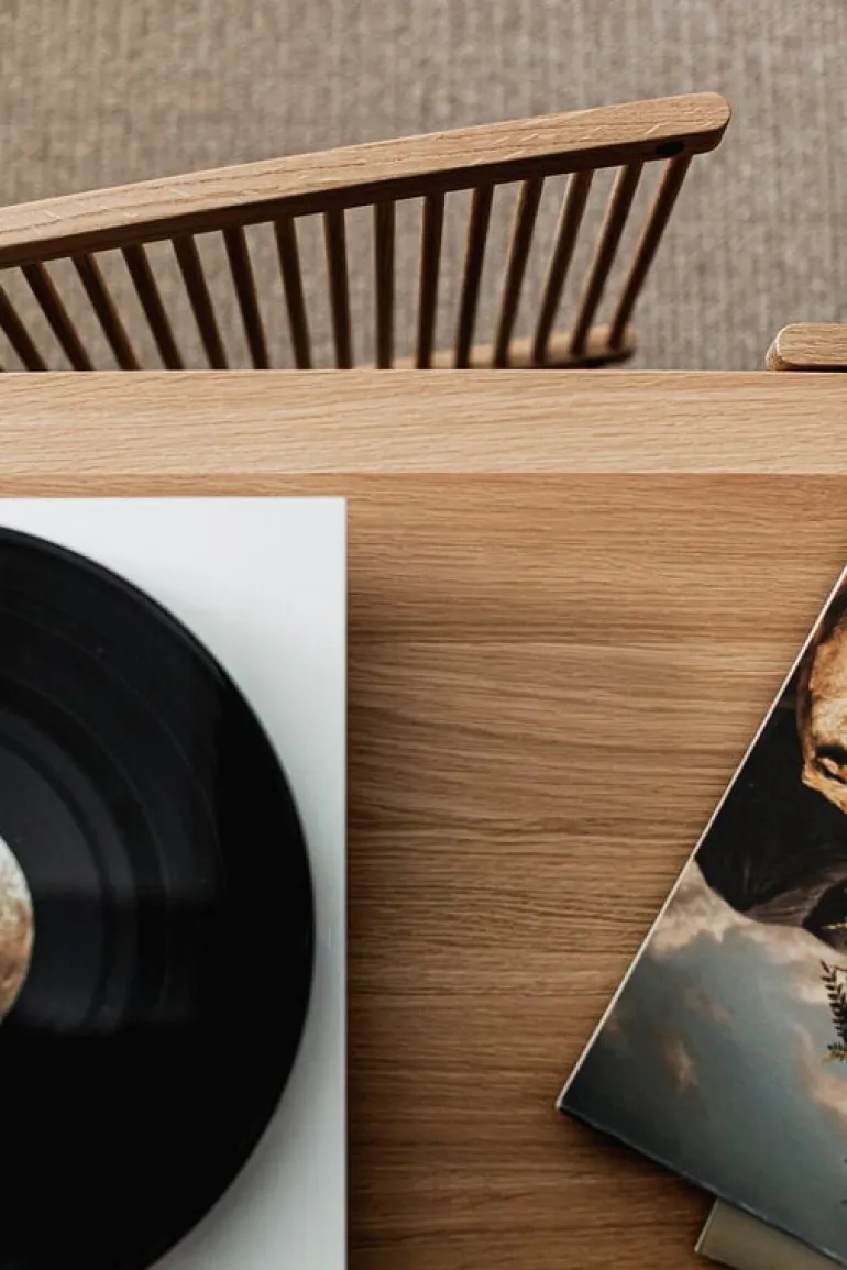 Poiat Bastone low sideboard with doors, oak