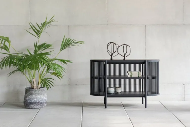 Poiat Petit Bastone sideboard with doors, black