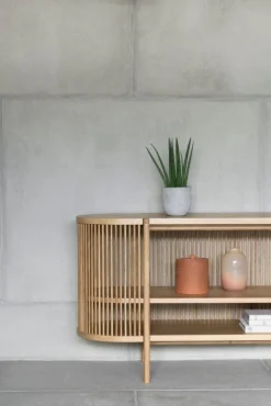 Poiat Petit Bastone sideboard with doors, oak