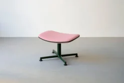 Raawii Arba ottoman, dark green - Vidar pink