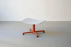 Raawii Arba ottoman, plywood, orange - light grey