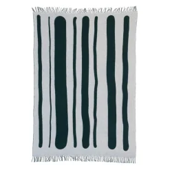 Raawii Brush blanket, green - porcelain