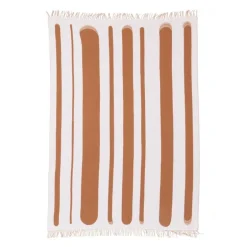 Raawii Brush blanket, tan - milk