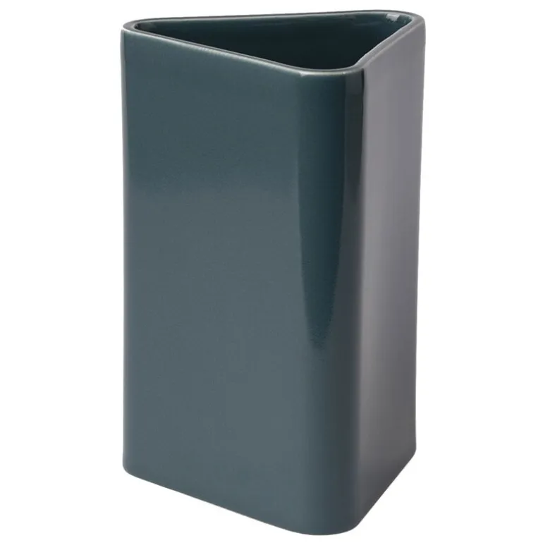 Raawii Canvas vase, large, peacock blue