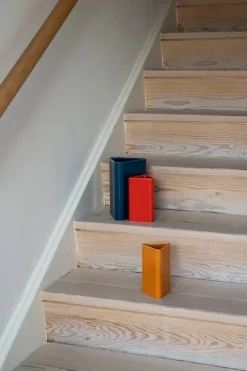 Raawii Canvas vase, large, peacock blue