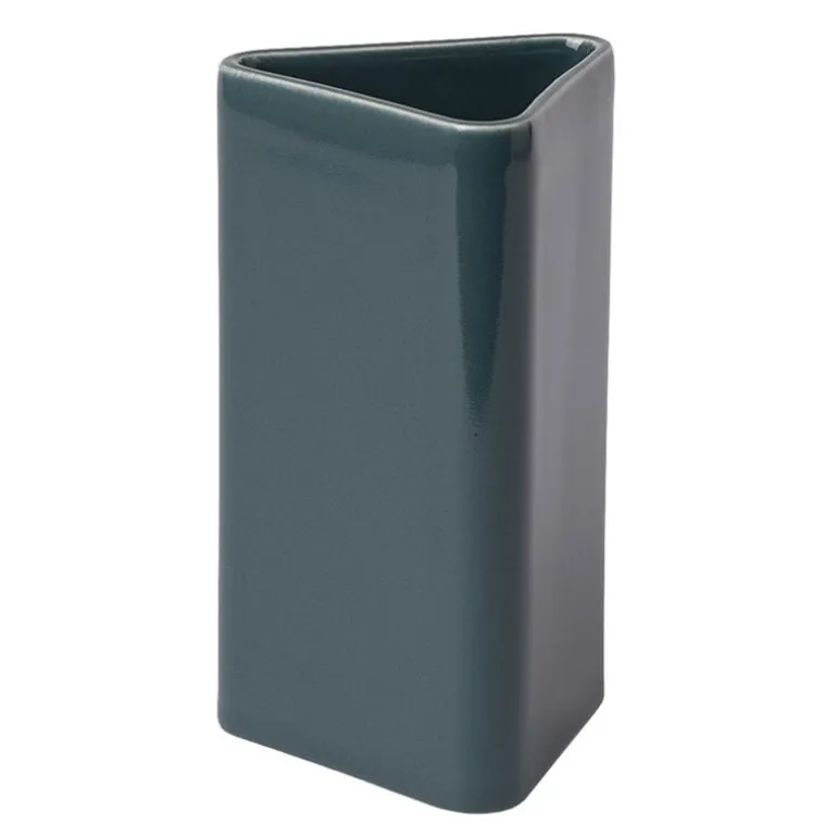 Raawii Canvas vase, small, peacock blue