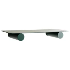 Raawii Pipeline Duo wall shelf, moss green
