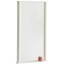 Raawii Pipeline mirror, large, pearl white