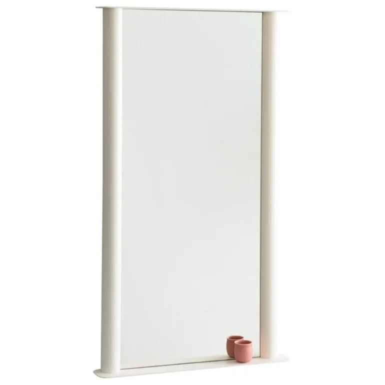 Raawii Pipeline mirror, large, pearl white