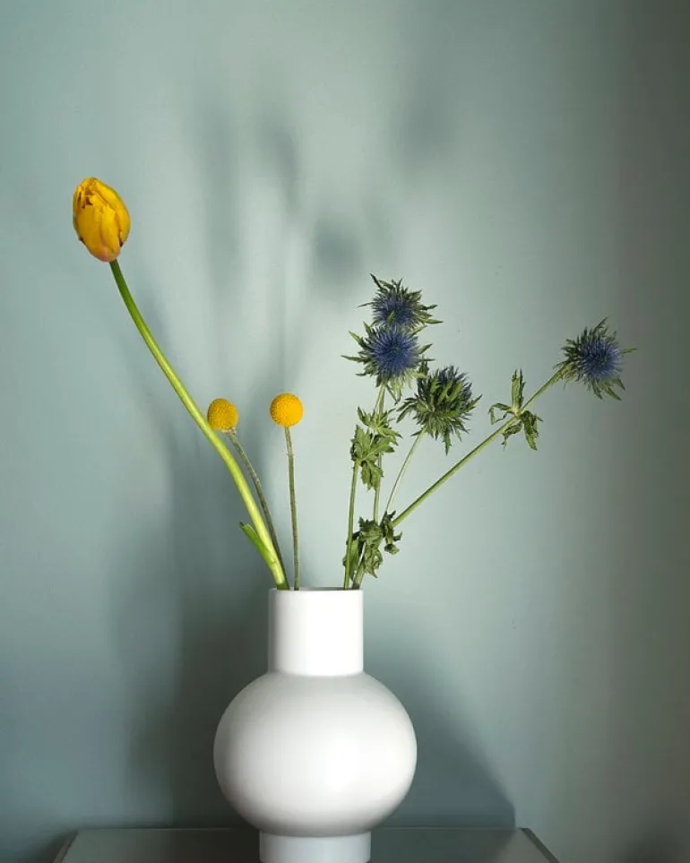 Raawii Strøm vase, vaporous grey