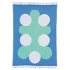 Raawii Teenagers from Mars blanket, white - blue - leaf