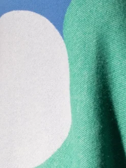 Raawii Teenagers from Mars blanket, white - blue - leaf