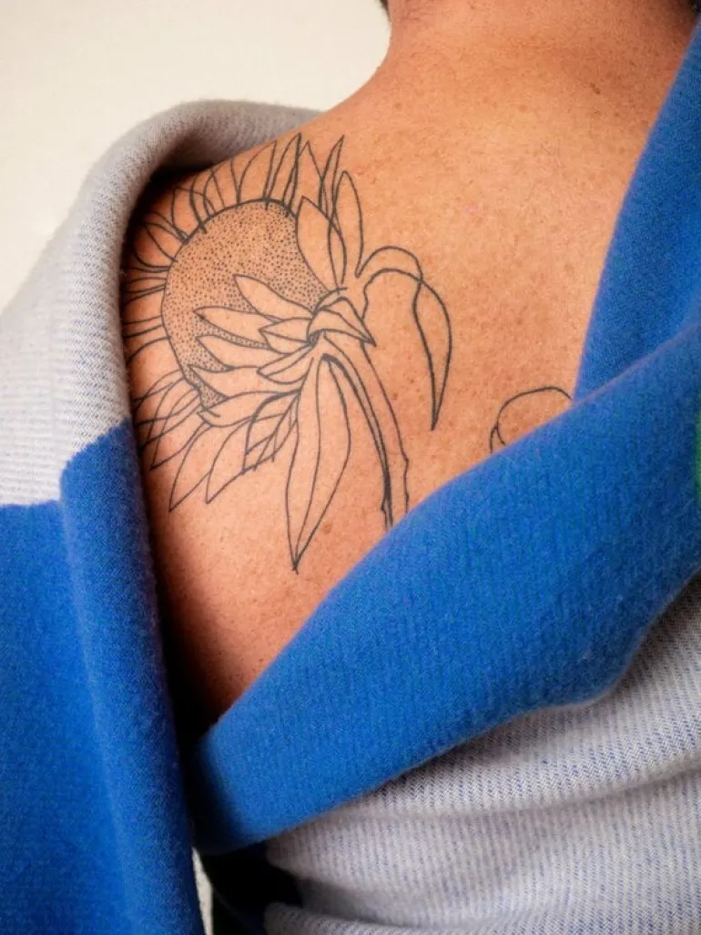 Raawii Teenagers from Mars blanket, white - blue - leaf