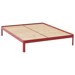 ReFramed Bed frame with slats, deep red