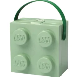 Room Copenhagen Lego Box with handle, sand green