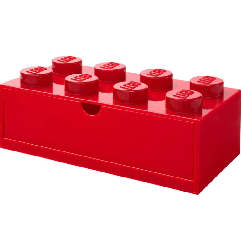 Room Copenhagen Lego Desk Drawer 8, bright red