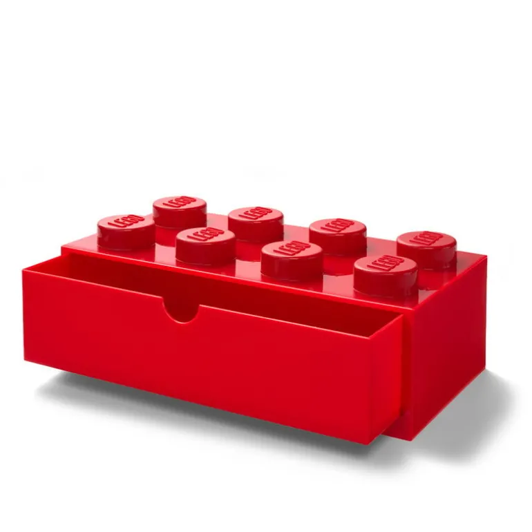 Room Copenhagen Lego Desk Drawer 8, bright red