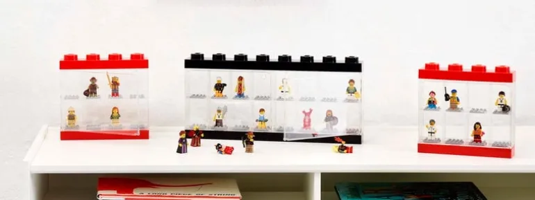 Room Copenhagen Lego Minifigure Display Case 16, black