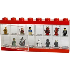 Room Copenhagen Lego Minifigure Display Case 16, red