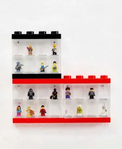 Room Copenhagen Lego Minifigure Display Case 16, red