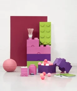Room Copenhagen Lego Storage Brick 8, medium pink