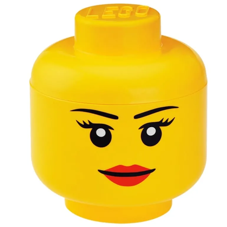 Room Copenhagen Lego Storage Head container, L, Girl