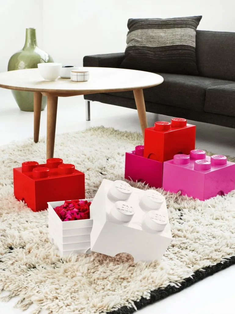 Room Copenhagen Lego Storage Brick 4, red