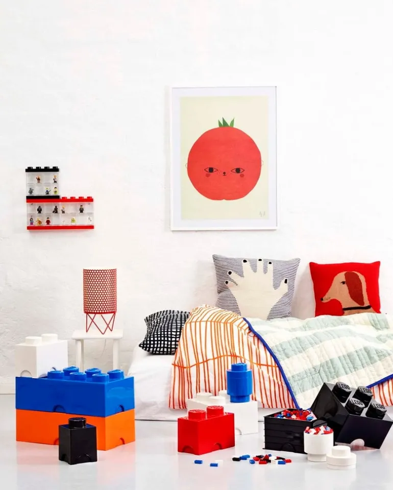 Room Copenhagen Lego Storage Brick 1, round, blue