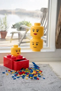 Room Copenhagen Lego Storage Head container, S, Girl