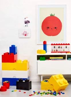 Room Copenhagen Lego Storage Brick 1, round, red